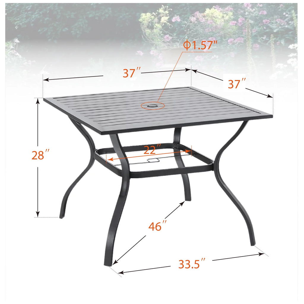 5-Piece Cast Aluminum Patio Dining Set T670