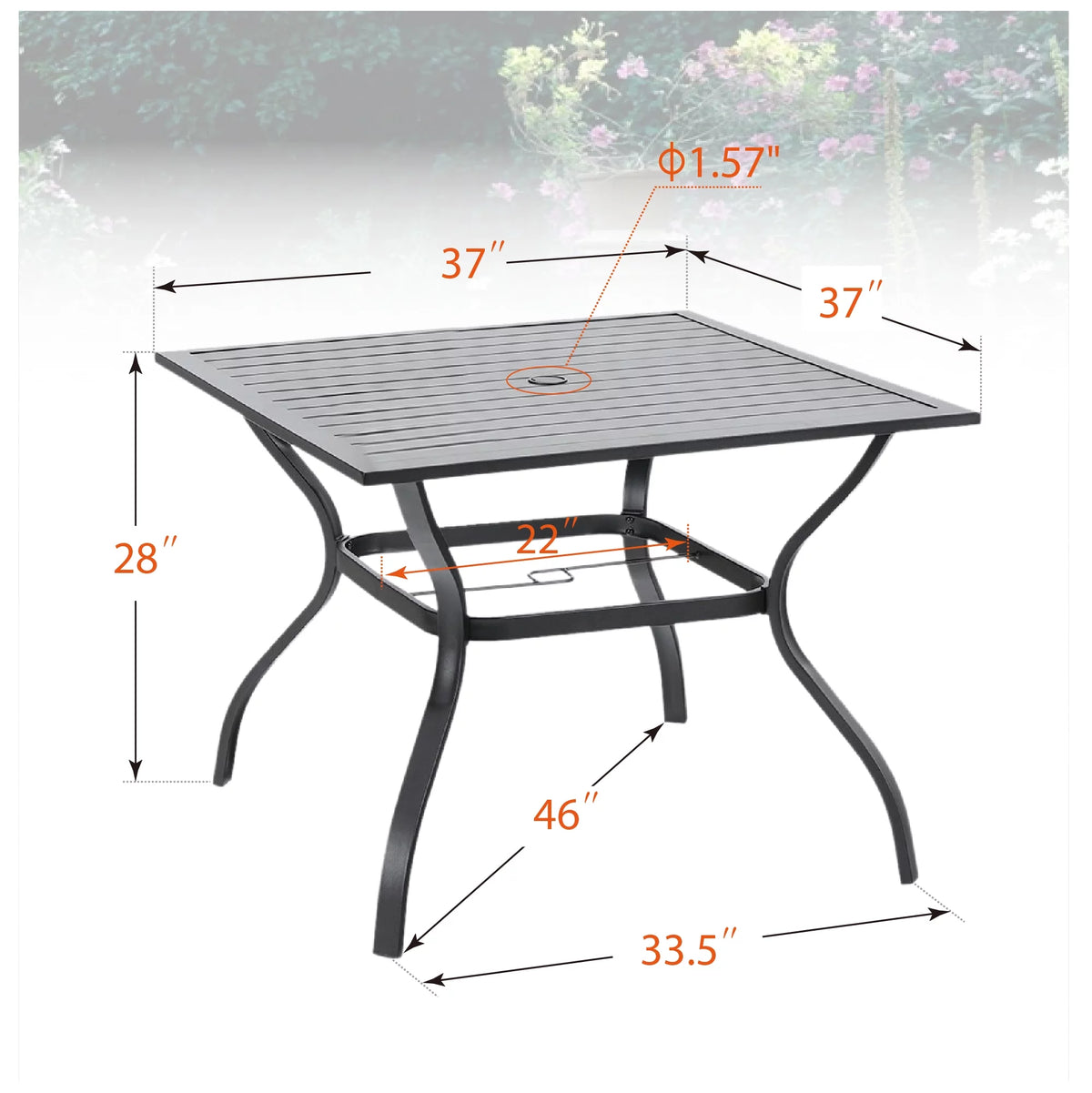 5-Piece Cast Aluminum Patio Dining Set T670
