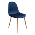 Blue Velvet Dining Side Chair Set of 4 L835