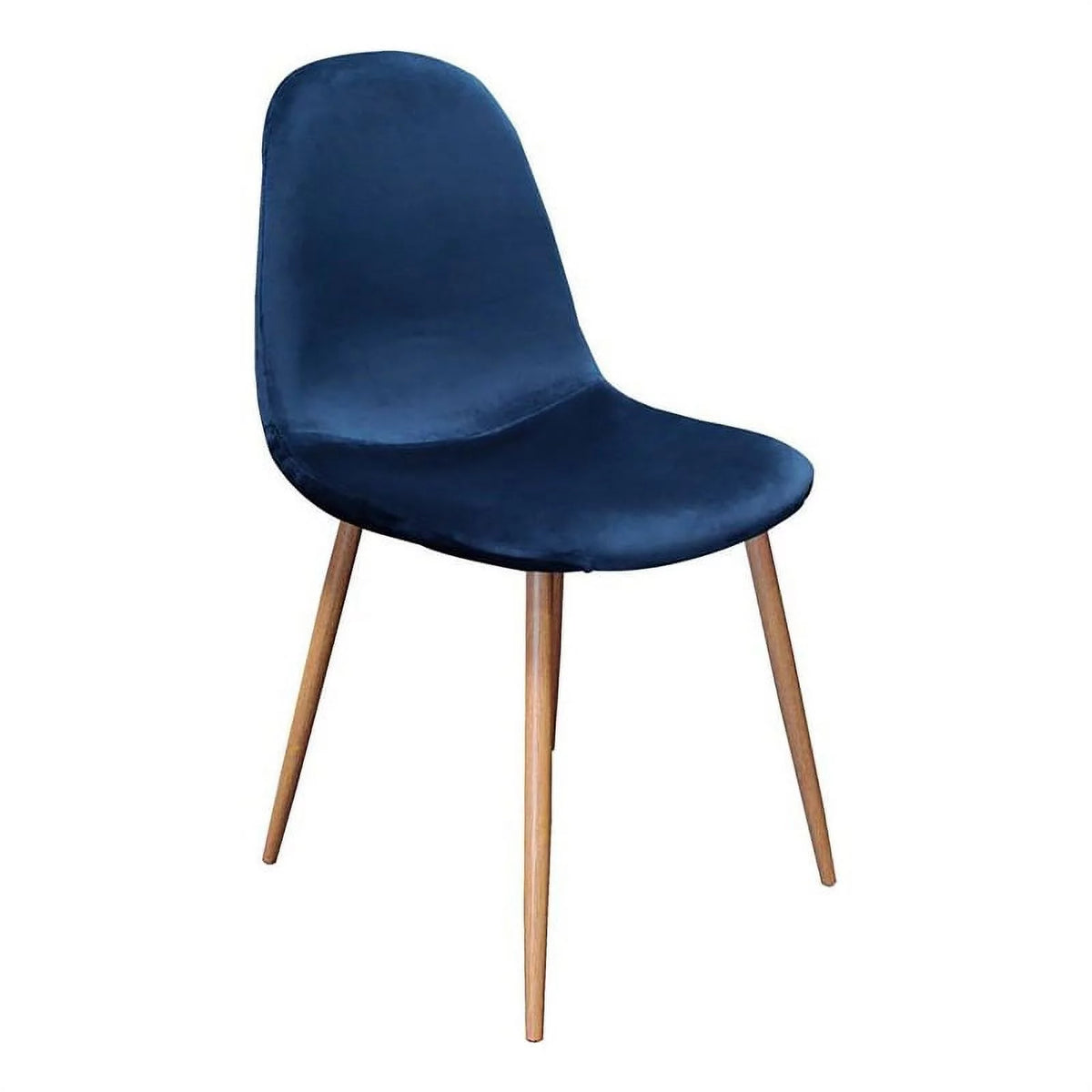 Blue Velvet Dining Side Chair Set of 4 L835