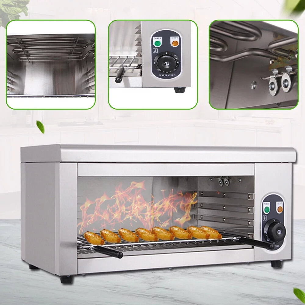 Commercial Cheese Melter Wall-mounted 1500W Electric Salamander Broiler C313954