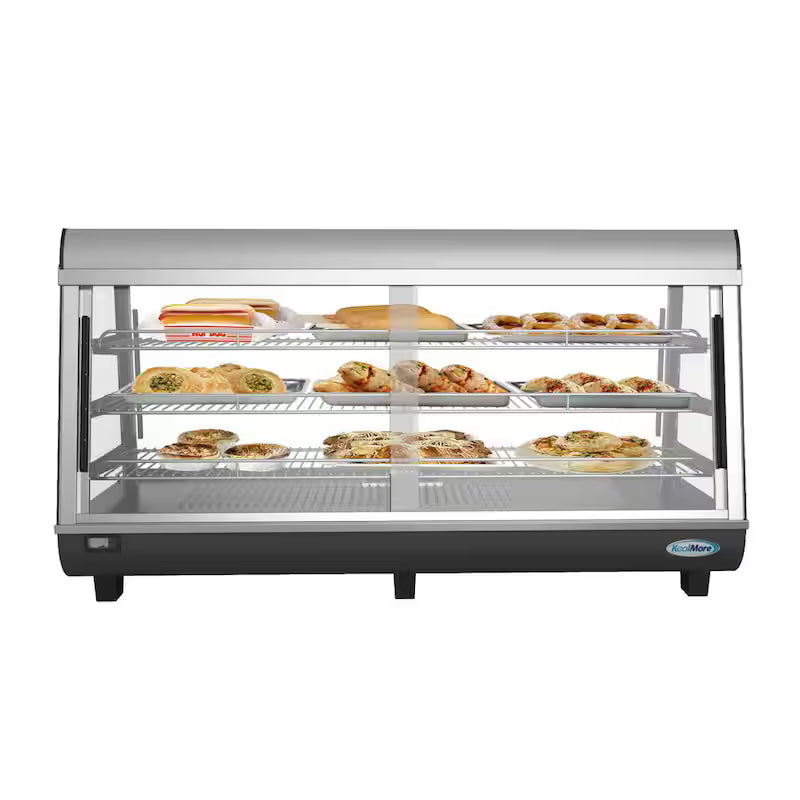 6.5 cu. Ft. 3 Shelf Stainless Steel Food Warmer Display Case K148