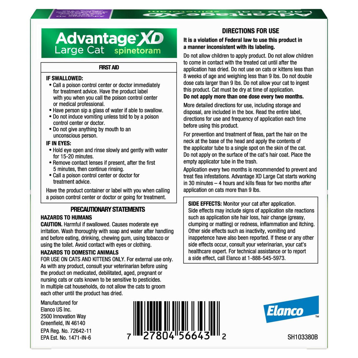 Cat Flea Prevention & Treatment K6462