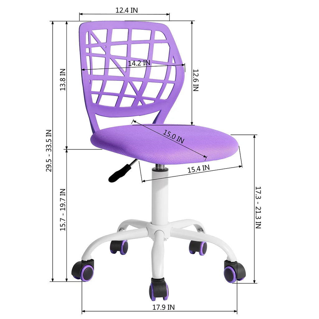 Purple Adjustable Mesh Office Chair L29384