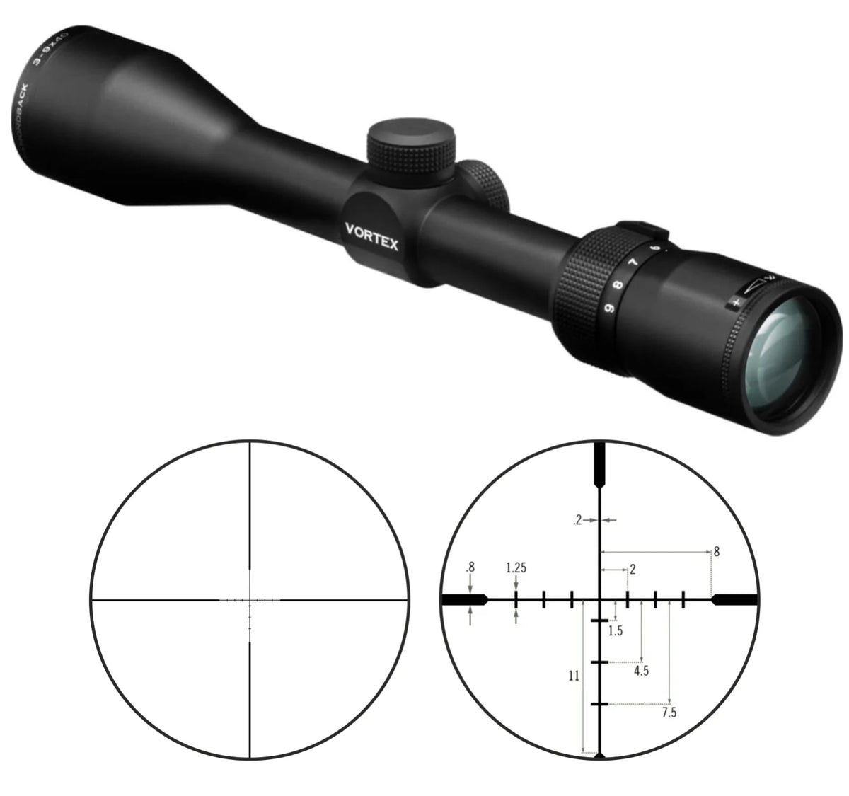 3-9x 40 SFP Riflescope E575005