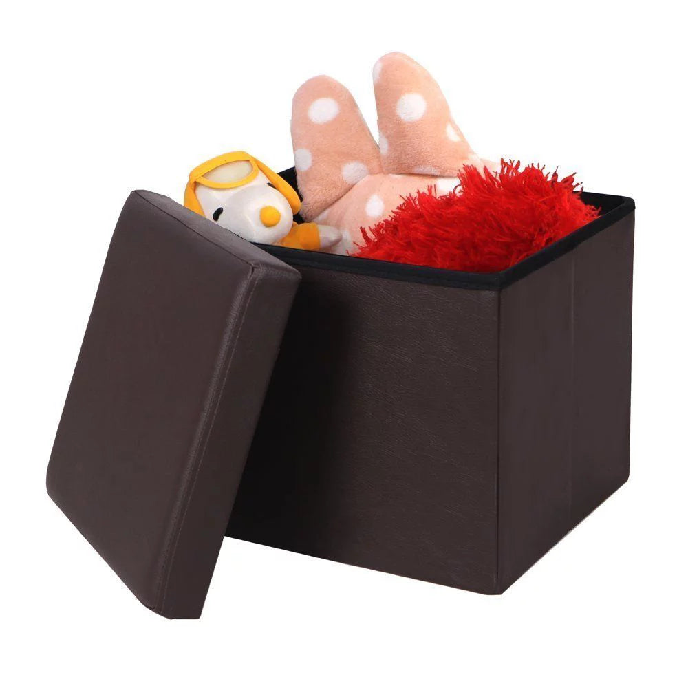 Faux Leather Ottoman Storage Box M973809