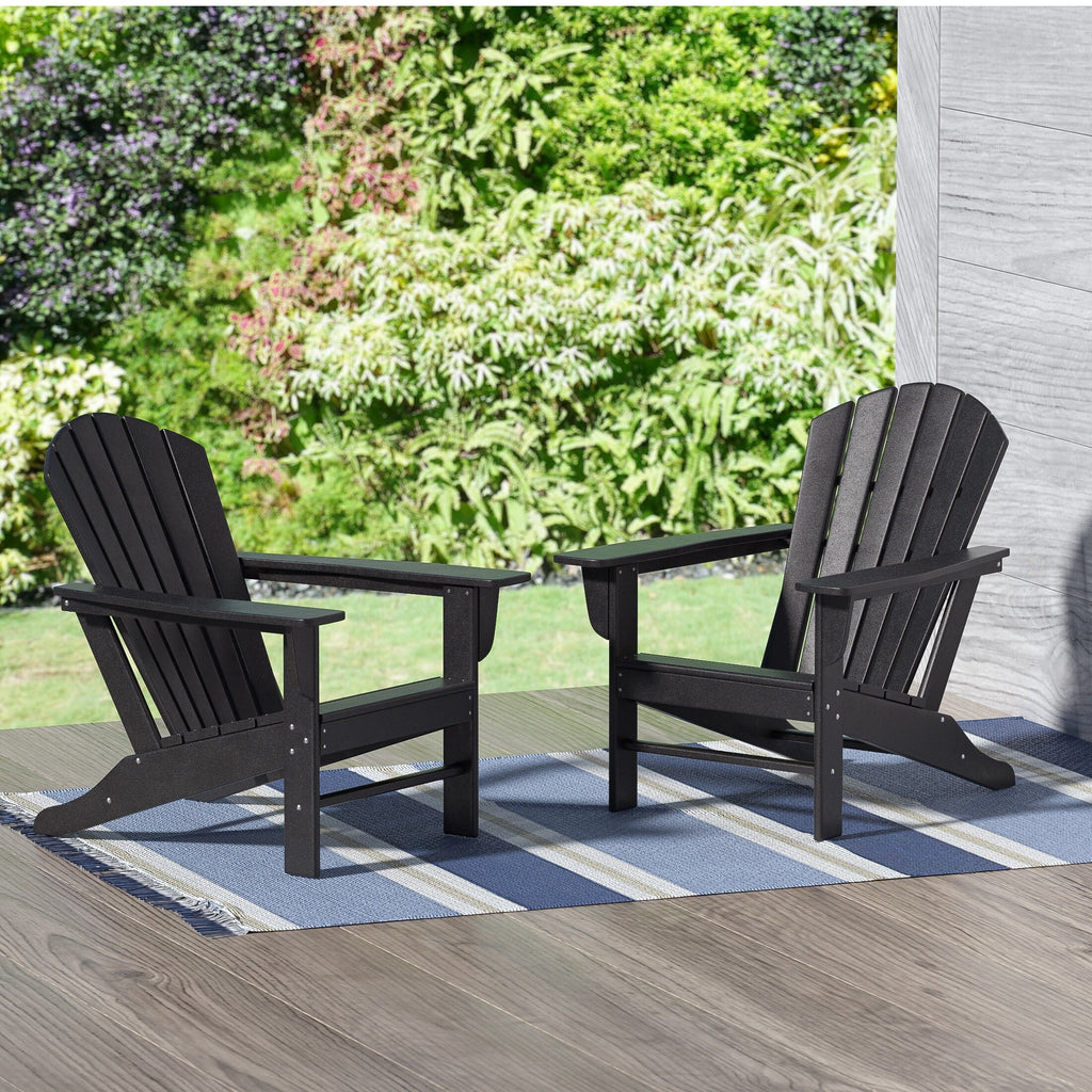 Red All Weather Poly Patio Adirondack Chair Set of 2 V7623
