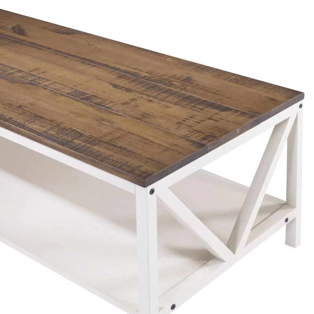 48" Rectangle Wood Coffee Table D174