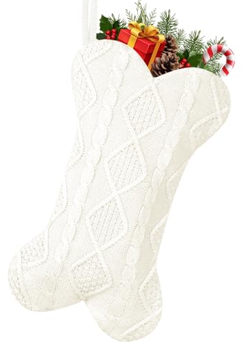 18 Inch Knitted Dog Christmas Stocking E256226