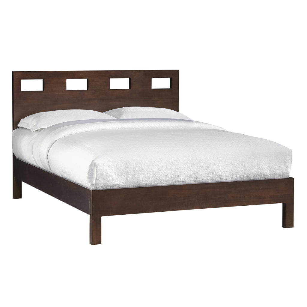 Queen Platform Bed, 2 Nightstand, Dresser & Mirror Set L337862