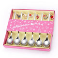 Silver Stainless Steel Dessert Spoons 6 Pieces E49047