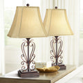 Traditional Iron Bronze Table Lamps Set of 2 G98565