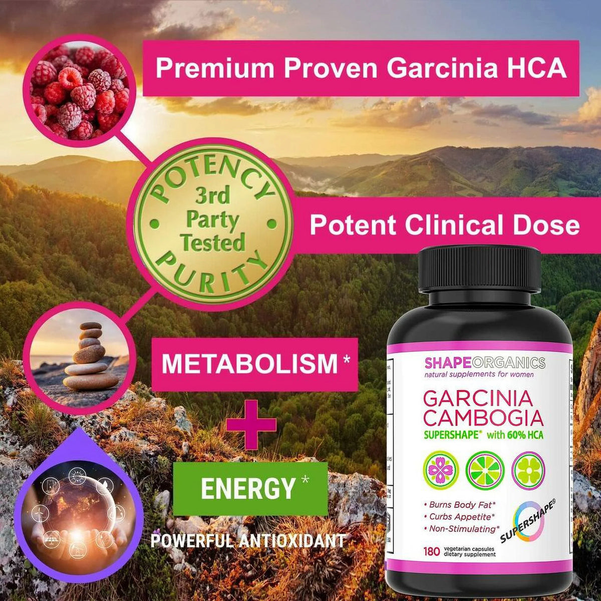 180 Capsules Appetite Suppressant Weight Loss Supplement O841