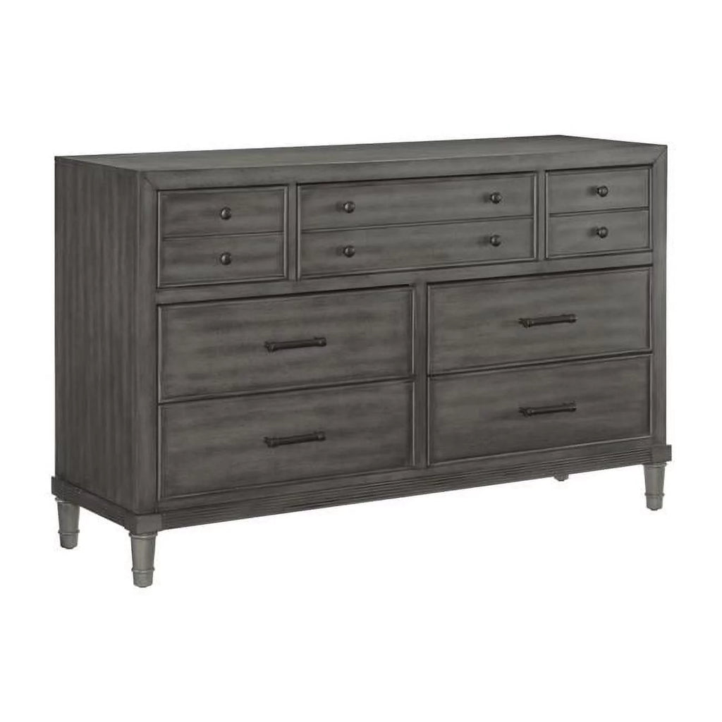 Gray 7 Drawer Dresser E512