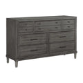 Gray 7 Drawer Dresser E512