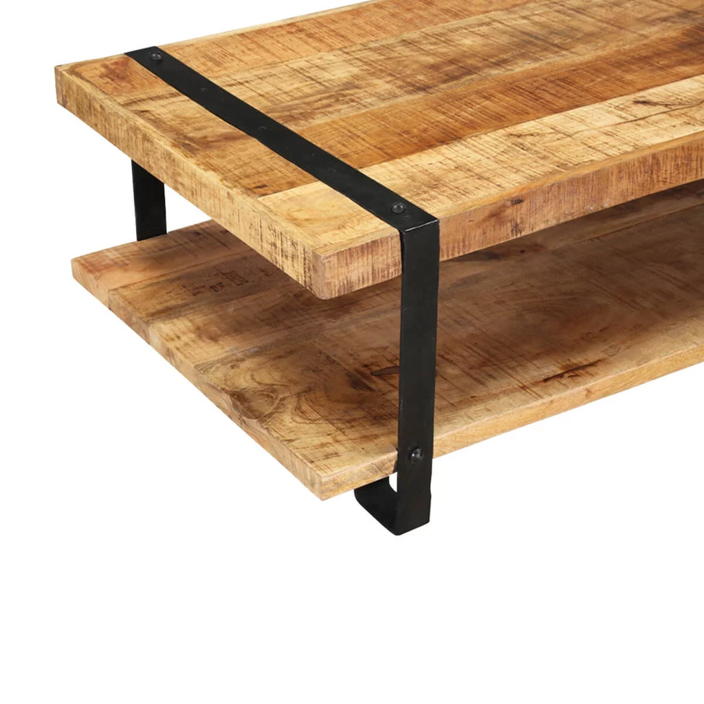 Rustic Mango Wood 2 Tier Coffee Table M94229