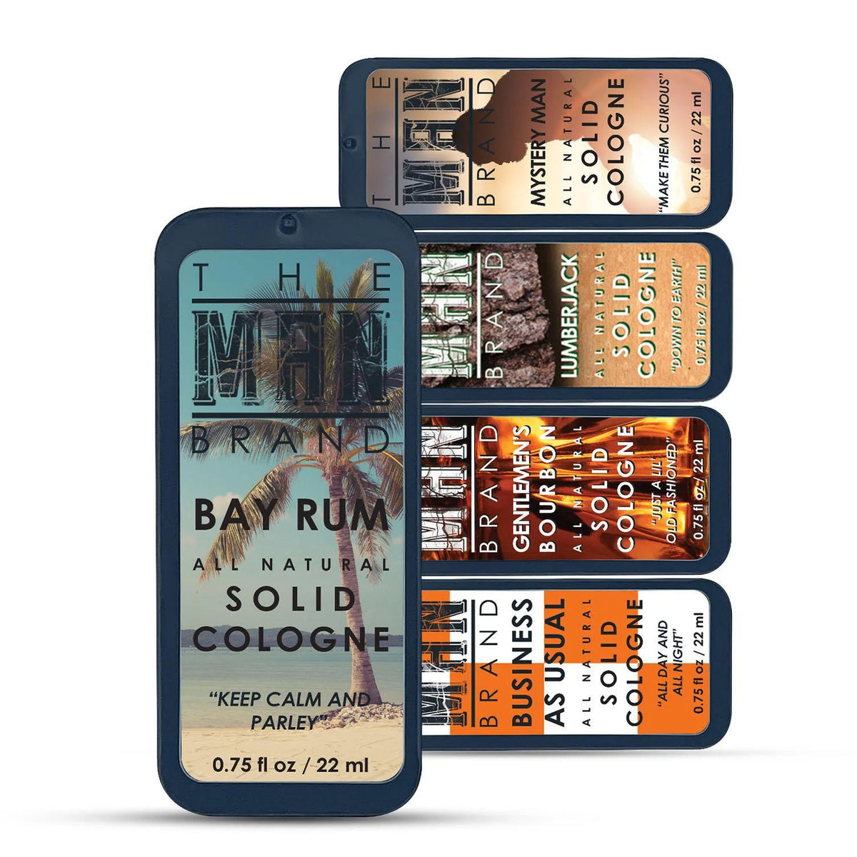 Solid Cologne Sample Pack Set of 5 0.75 oz Q11136