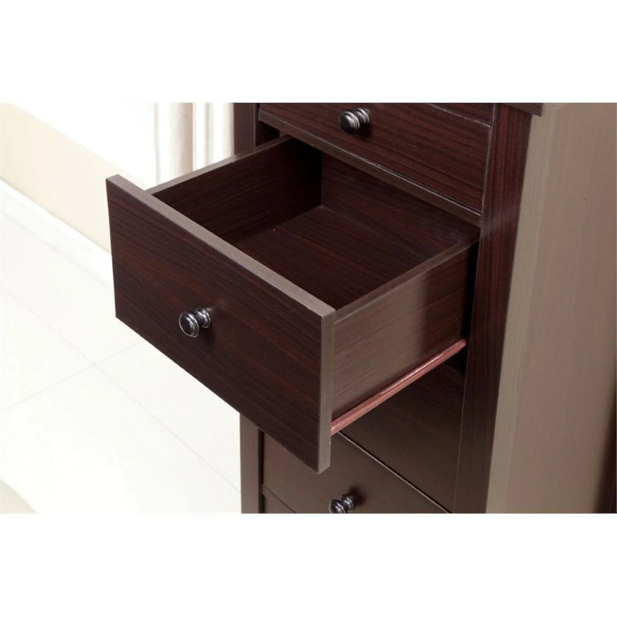 5 Drawer Espresso Brown Dresser Chest P2046