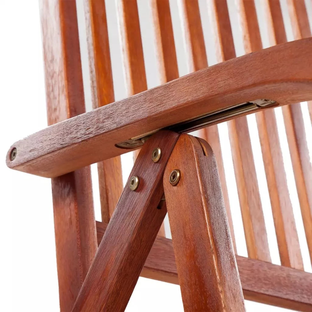 Folding Garden Chairs 2 pcs Solid Acacia Wood Brown U662104