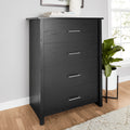 4 Drawer Walnut Finish Dresser O326