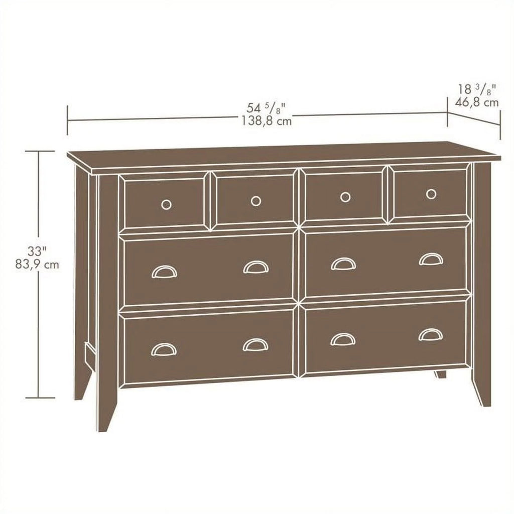 6 Drawer Dresser in Soft White R94385