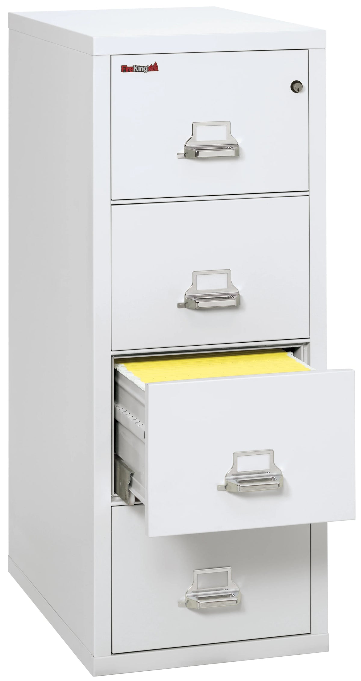 Arctic White 4 Drawer Fire Resistant File Cabinet M5702