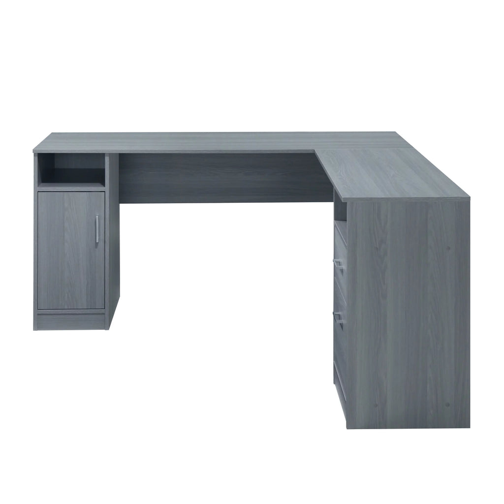 L-Shape Desk with Storage D3679