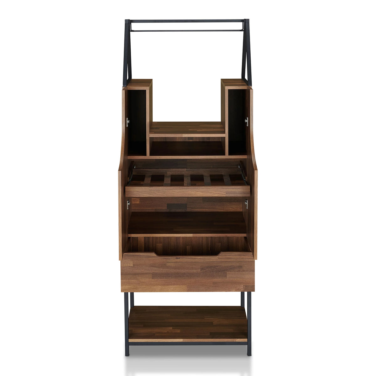 Light Hickory Wine Cabinet P3621