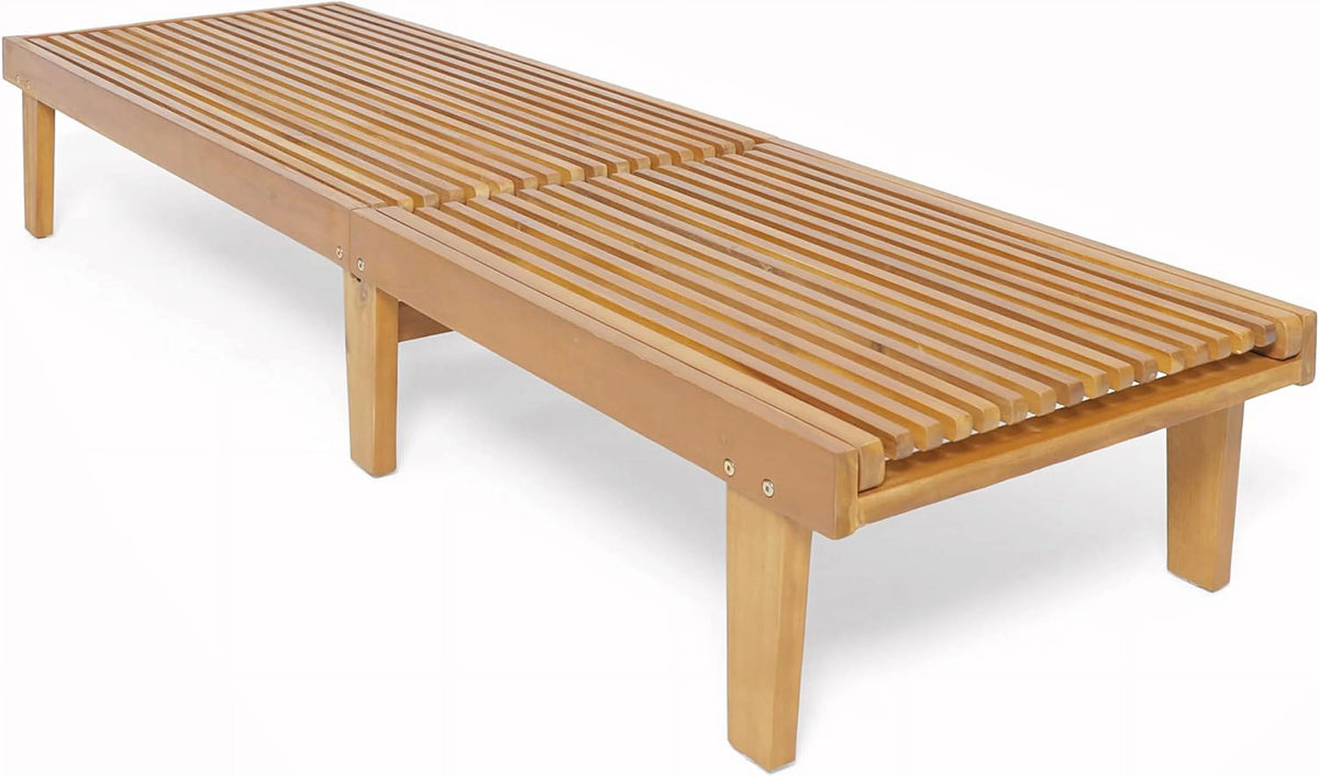 Outdoor Wooden Chaise Lounge U796
