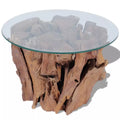 Solid Teak Driftwood Coffee Table A95922