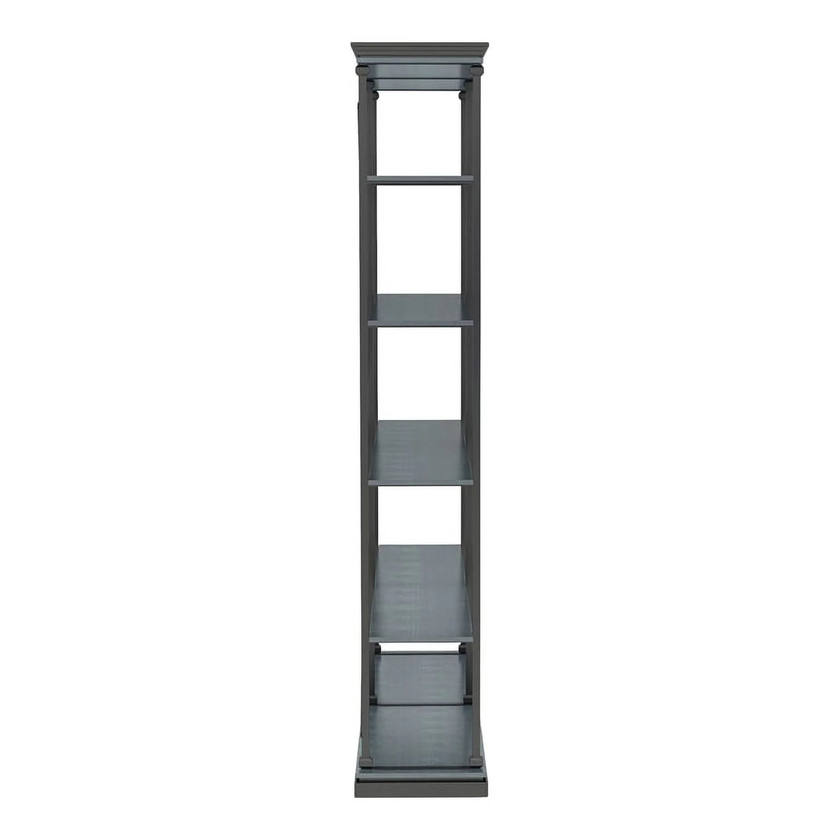 Antique Blue 58-Inch Industrial Metal Bookcase C138431