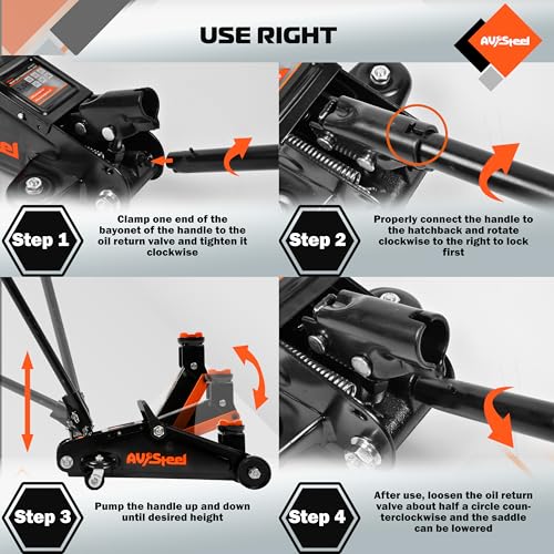 1.5 Ton Hydraulic Trolley Jack with Storage Case R1407