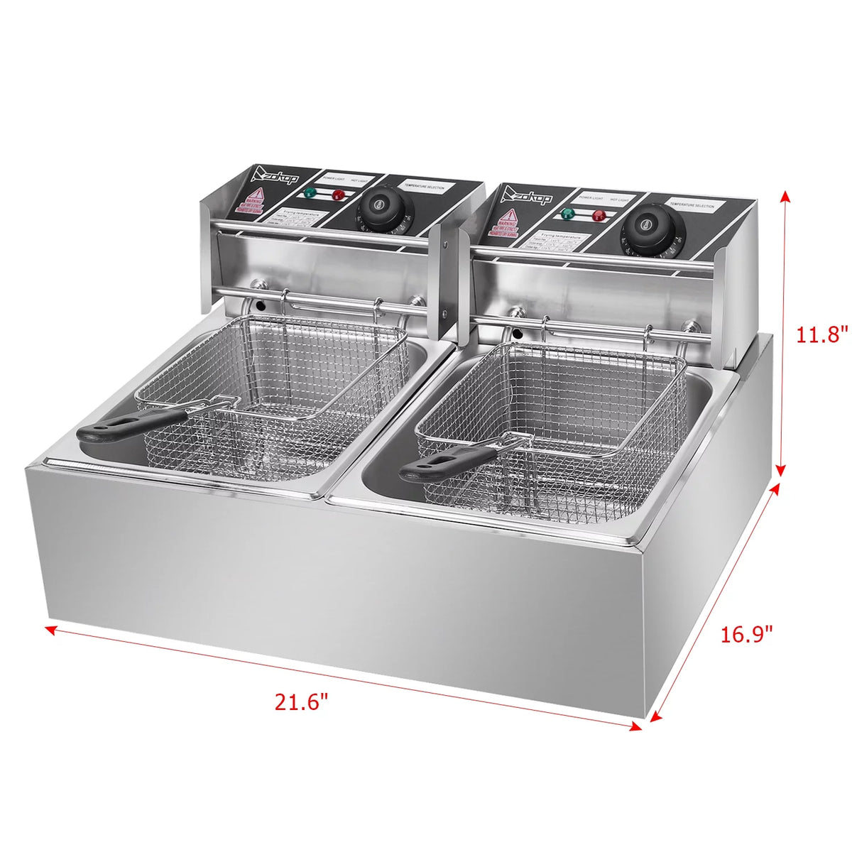 12.7QT 5000W Electric Deep Fryer with Basket S44468