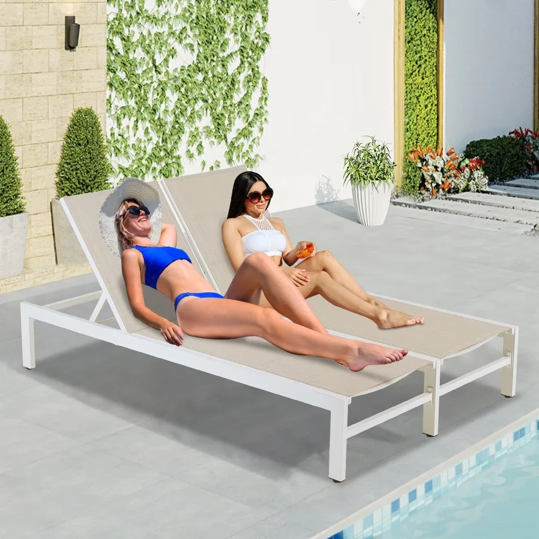 Beige Double Chaise Lounge O950549