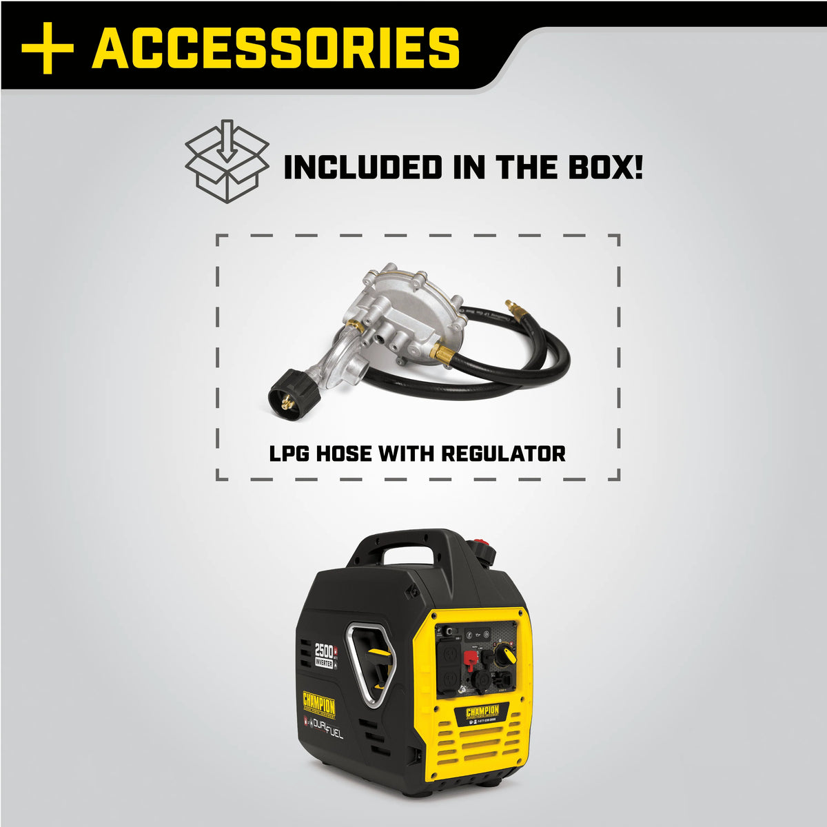 2500-Watt Dual Fuel Inverter Generator F541