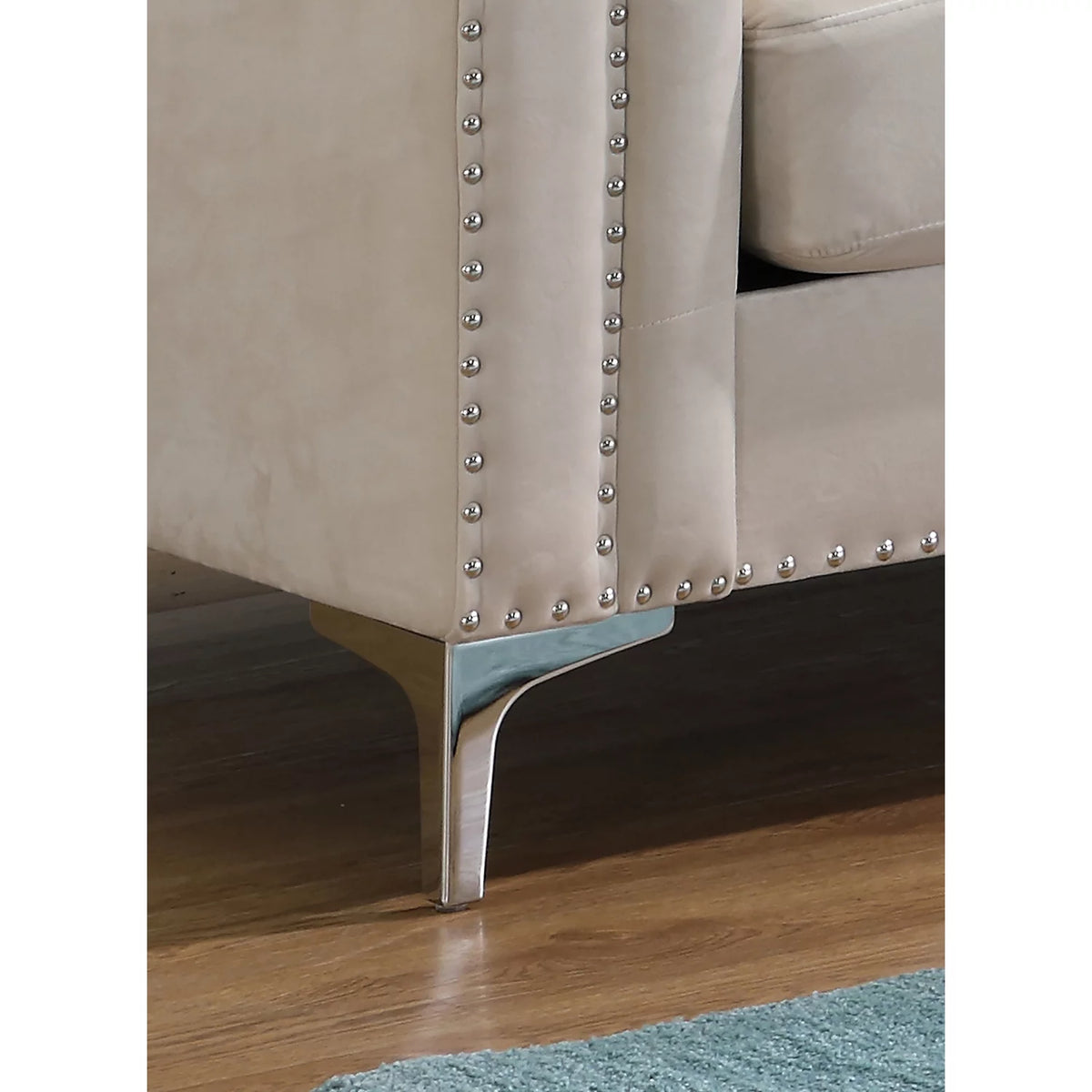 Ivory Sofa Chaise A2870