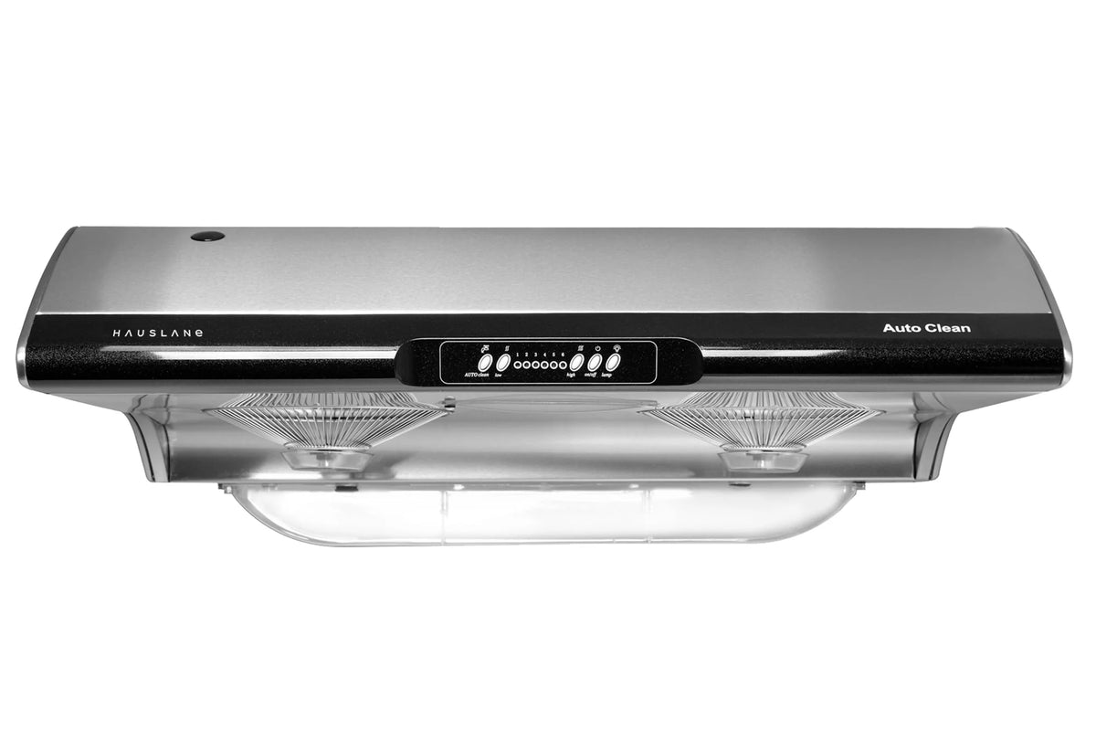 30 Inch Under Cabinet Self-Clean Range Hood with Grease Catchers and Black Trim in Stainless Steel Z259