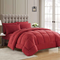 Burgundy 7-piece Queen Comforter Set W267410
