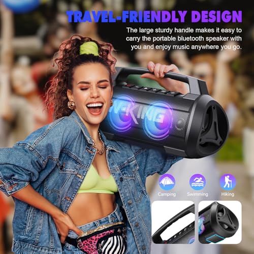 120W Portable Bluetooth Speaker IPX6 Waterproof D79775
