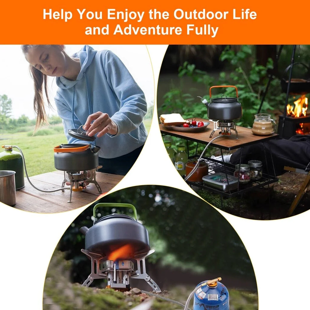 5800W Portable Foldable Camping Gas Stove with Piezo Ignition D9996