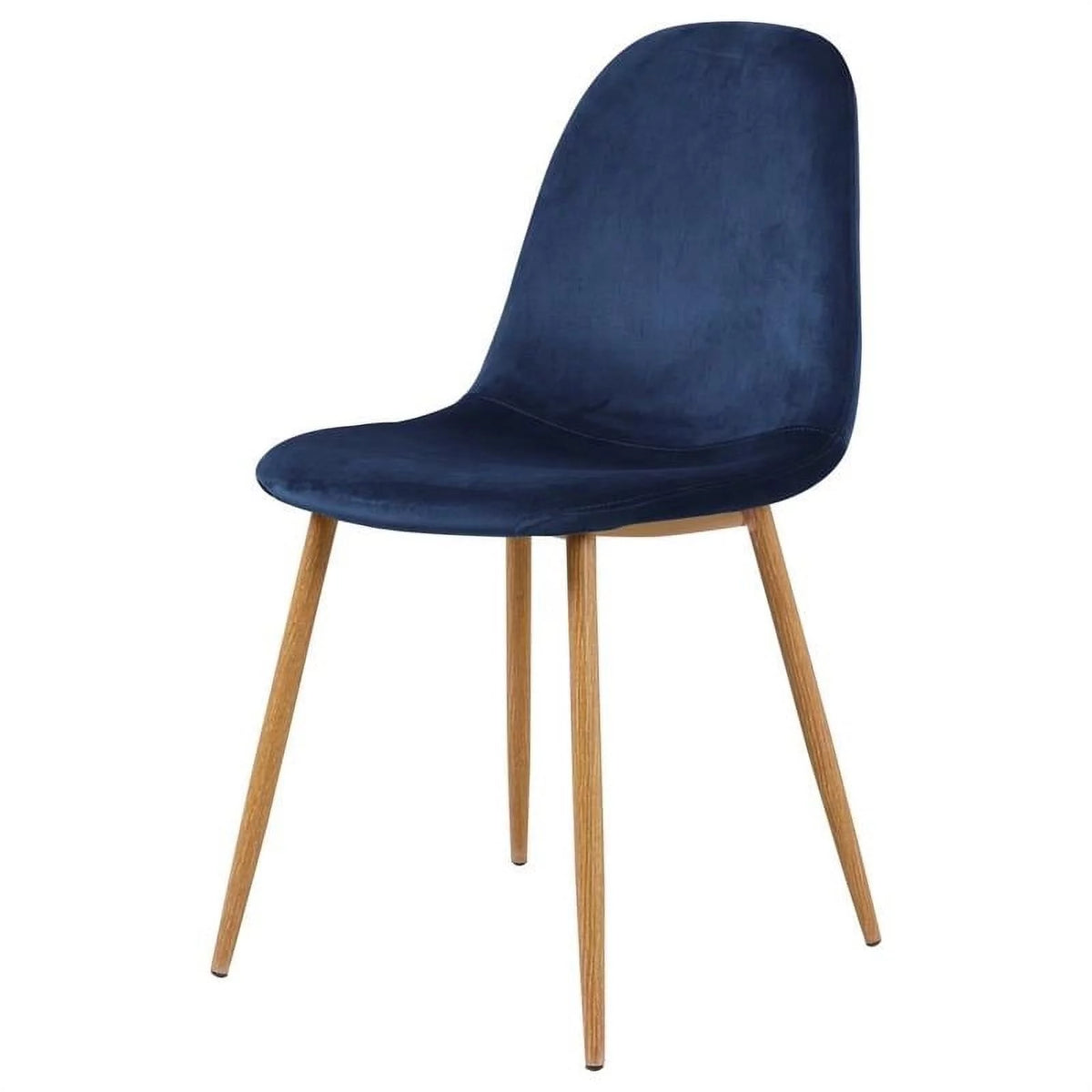 Blue Velvet Dining Side Chair Set of 4 L835