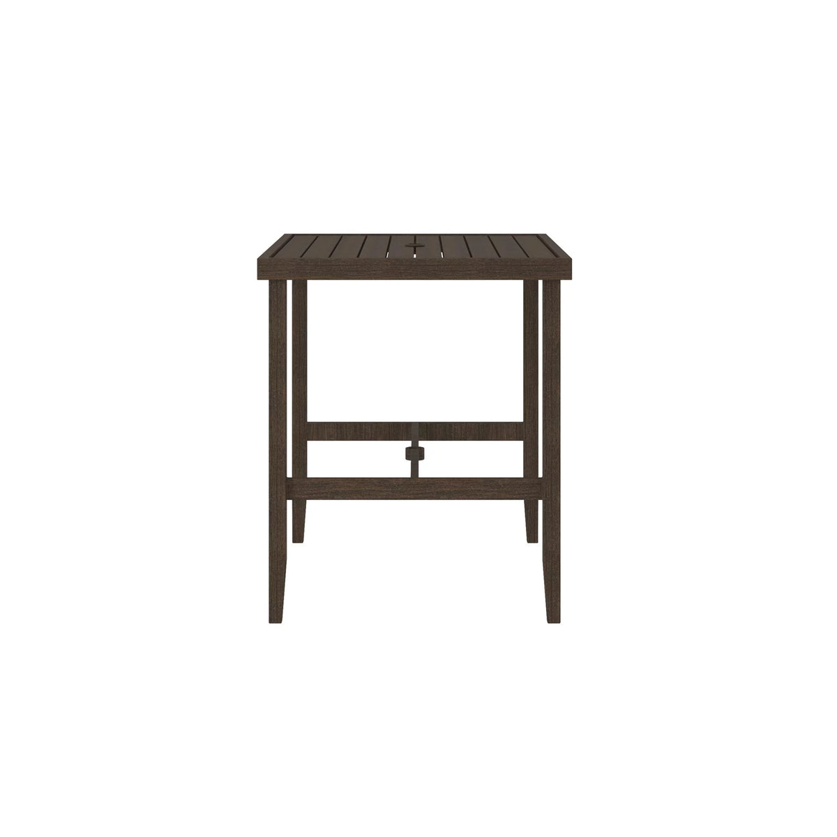 Dark Brown Steel Patio Bar Table D299