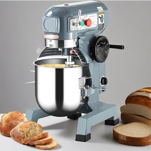 450W 10QT 3-Speed Stainless Steel Commercial Food Mixer J13819