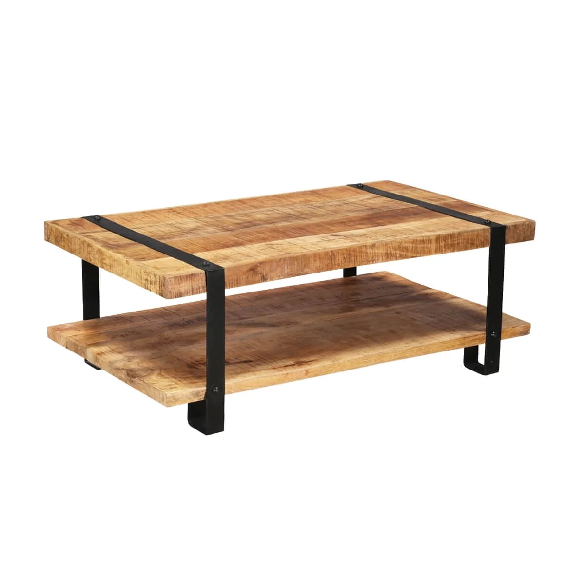 Rustic Mango Wood 2 Tier Coffee Table M94229