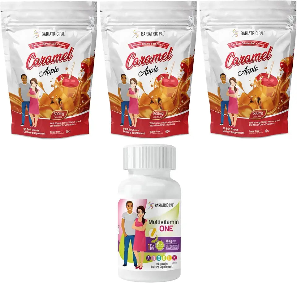 90-Day Bariatric Vitamin Bundle Multivitamin Capsule Calcium Citrate Soft Chews X181672