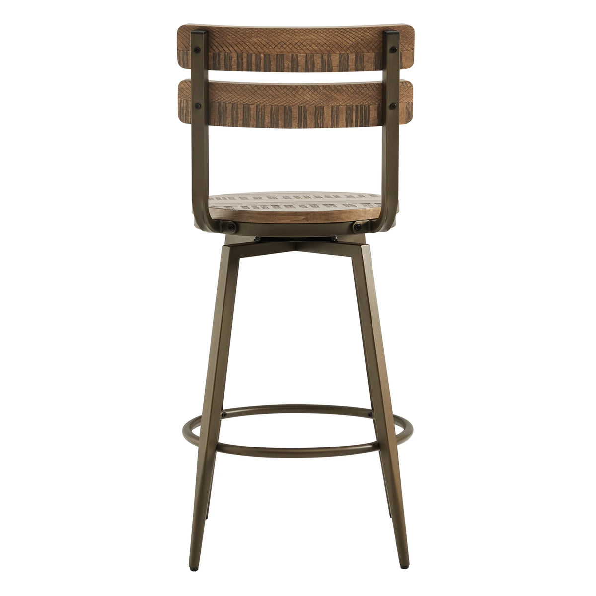 26" Swivel Counter Height Bar Stools Set of 3 Wood X542488