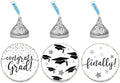 Black And White Graduation Party Favor Stickers 216-Pack Q64356