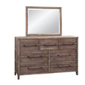 Weathered Gray Dresser and Mirror Z43255