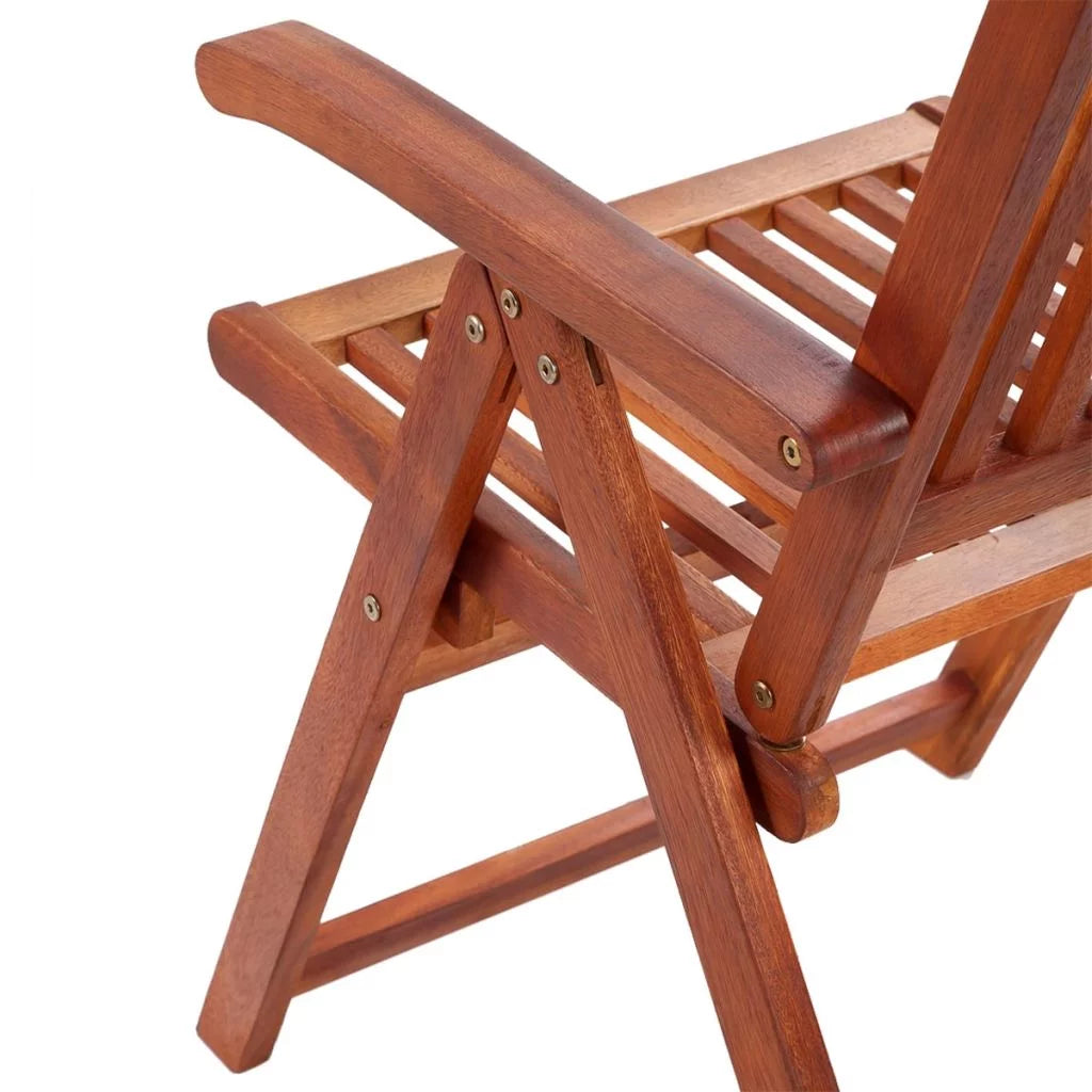 Folding Garden Chairs 2 pcs Solid Acacia Wood Brown U662104