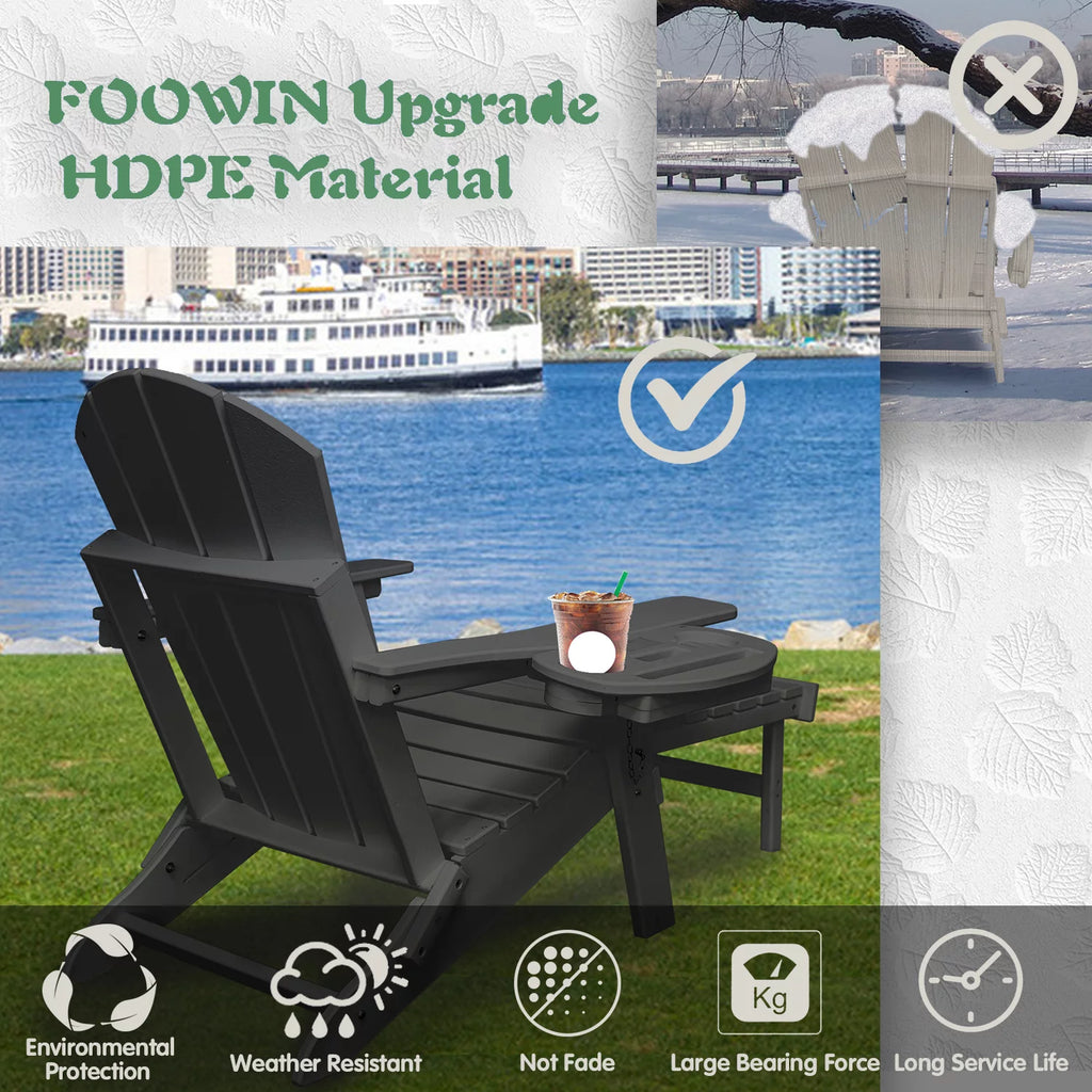 Folding Adirondack Chair with Ottoman Z88668